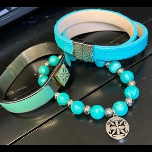 3 Rustic Cuff bracelets